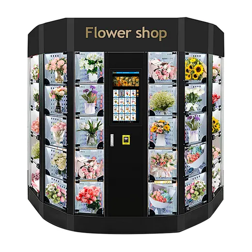 bouquet flower vending machine with cooling air keep fresh